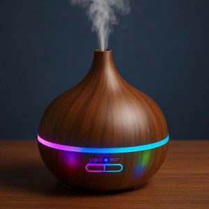 1 Ultrasonic Aromatherapy Diffuser with Color-Changing LED Lights