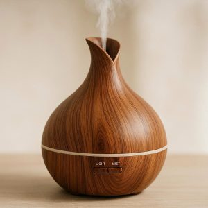 Ultrasonic Essential Oil Bottle Diffuser with Wood Grain Finish